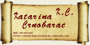 Katarina Crnobarac vizit kartica